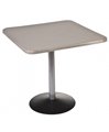 Стол с квадратной столешницей Стефания Стол ДСП 25мм HPL-пластик (цвет каркаса-серебр.металл.)